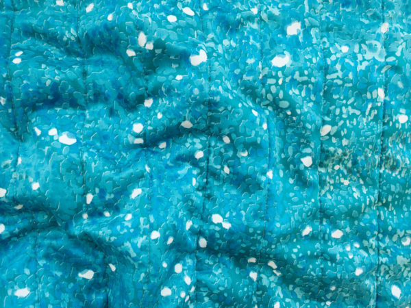 Nani Iro – Quilted Cotton Sateen – Bird’s Eye – Teal