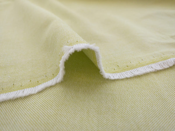 Designer Deadstock - Yarn Dyed Cotton Oxford - Lime