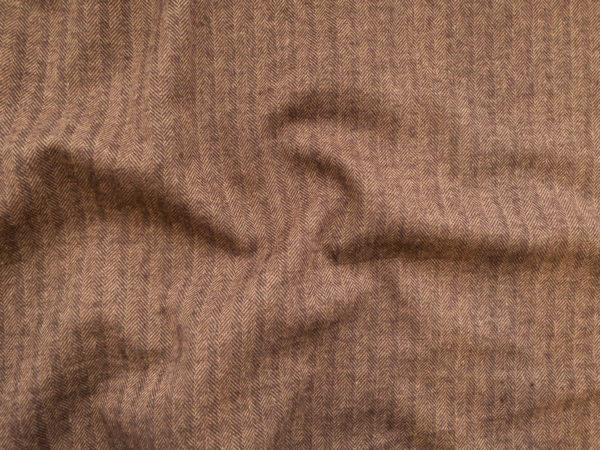 Designer Deadstock - Cotton Herringbone Twill - Coffee