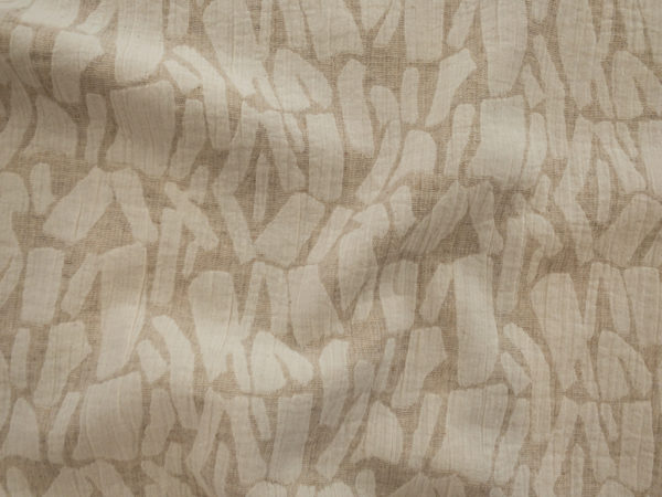 Cotton/Linen/Rayon Jacquard - Shapes - Oatmeal