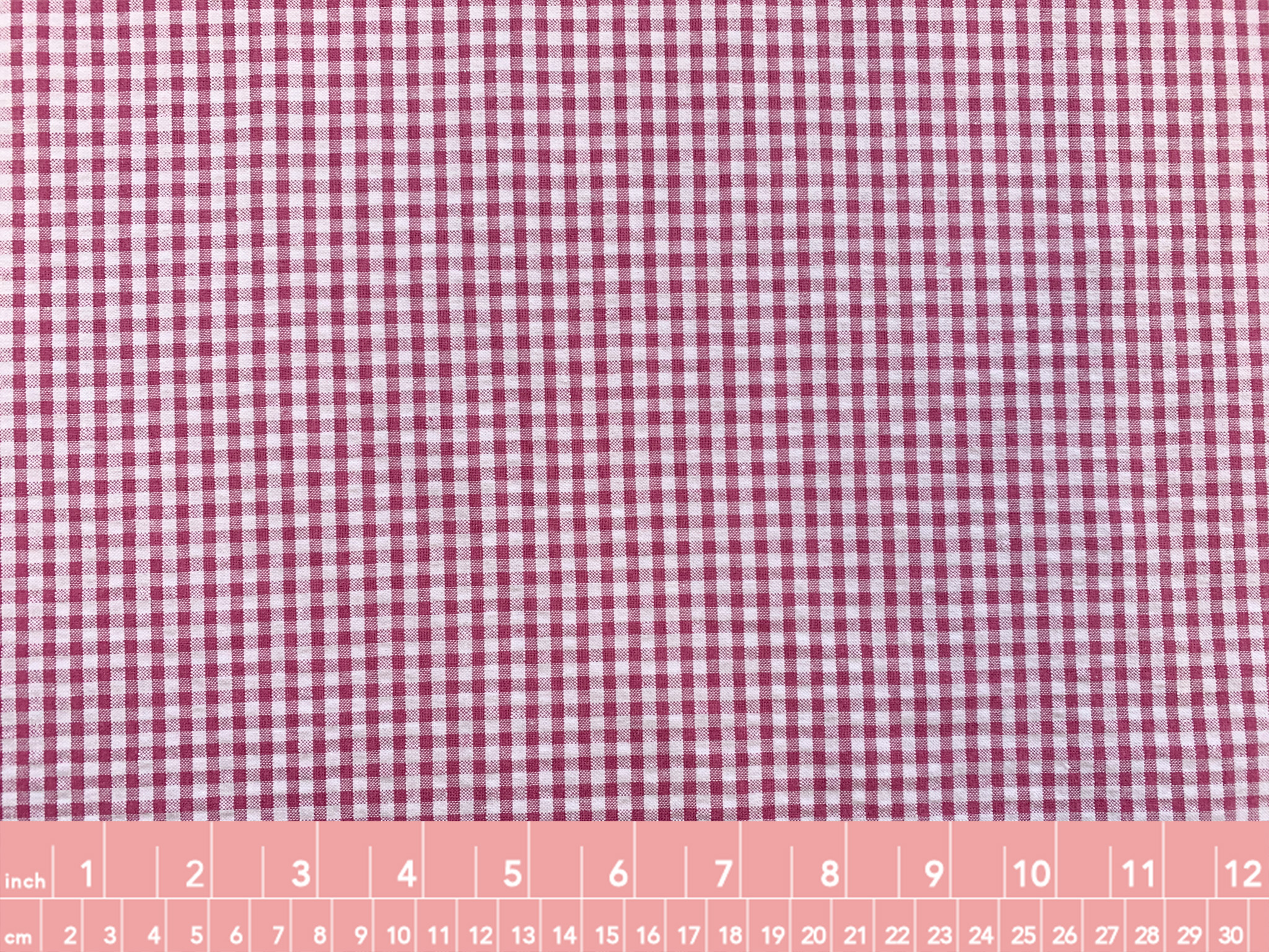 Cotton Seersucker Oxford – Gingham – Mauve - Stonemountain & Daughter ...