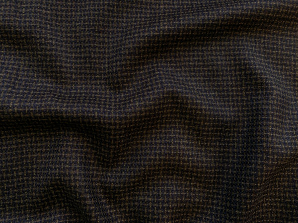 Designer Deadstock – Novelty Wool Yarn Dye – Navy/Walnut