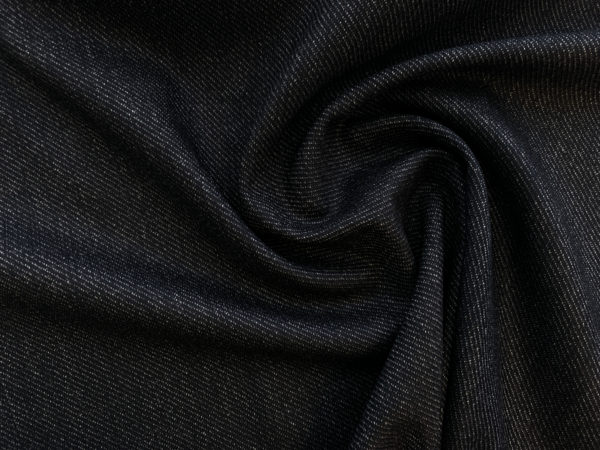 Designer Deadstock – Wool Yarn Dye Twill – Black