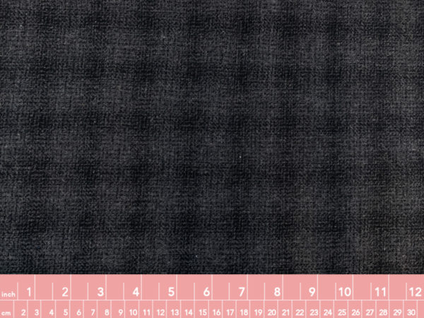 Designer Deadstock – Wool Ombre Plaid – Charcoal/Black