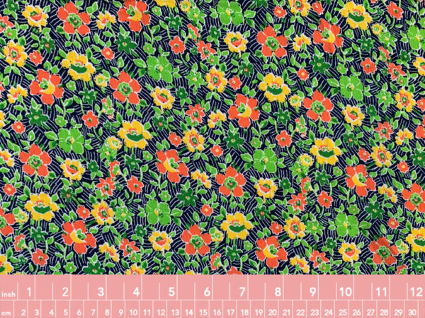 Designer Deadstock - Rayon Challis - Floating Floral - Pink