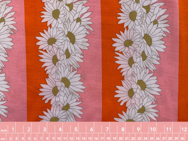 Designer Deadstock - Rayon Challis - Floating Floral - Pink