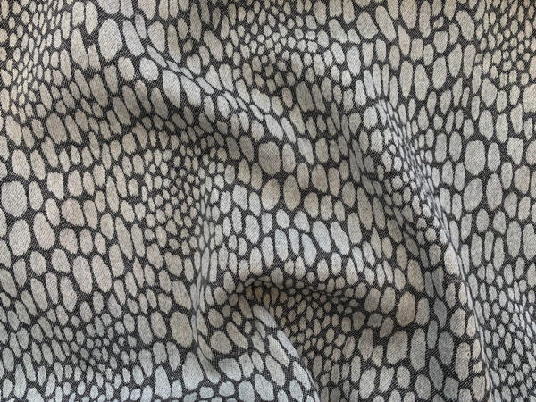 Designer Deadstock - Cotton Jacquard - Grey Pebbles