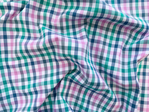 Designer Deadstock - Yarn Dyed Cotton Shirting - Preppy Plaid