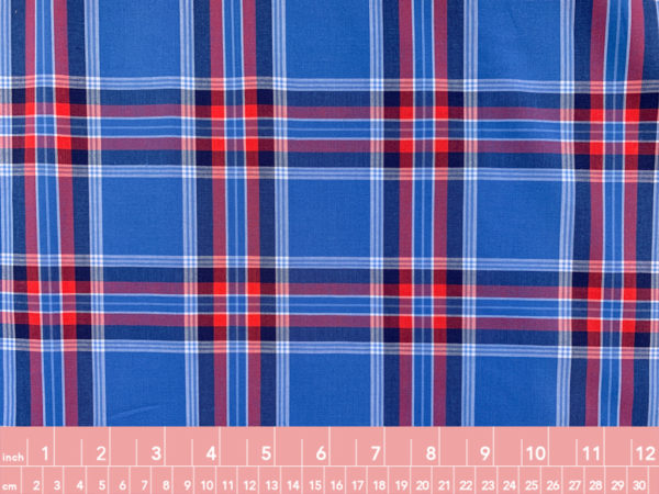 Designer Deadstock - Yarn Dyed Cotton Shirting - Preppy Plaid