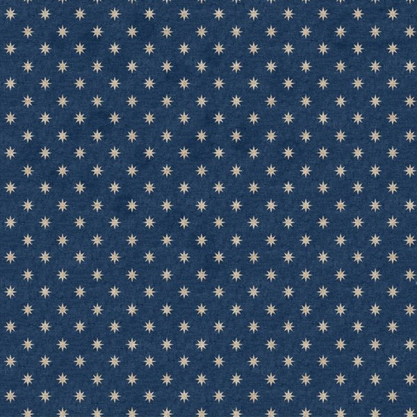 FIGO – Terra Linen/Cotton Canvas – Stars – Navy