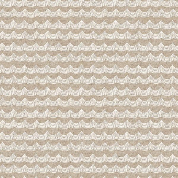 FIGO – Terra Linen/Cotton Canvas – Waves – White