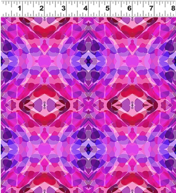 Quilting Cotton – Vibrant Life – Kaleidoscope – Purple