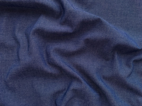 Designer Deadstock – Cotton Chambray Yarn Dyed – Royal Blue