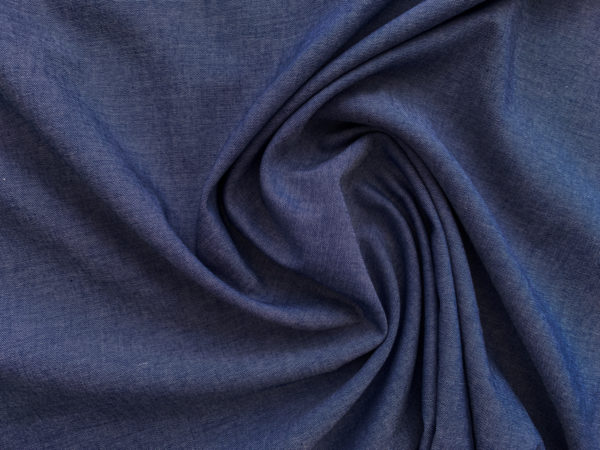 Designer Deadstock – Cotton Chambray Yarn Dyed – Royal Blue