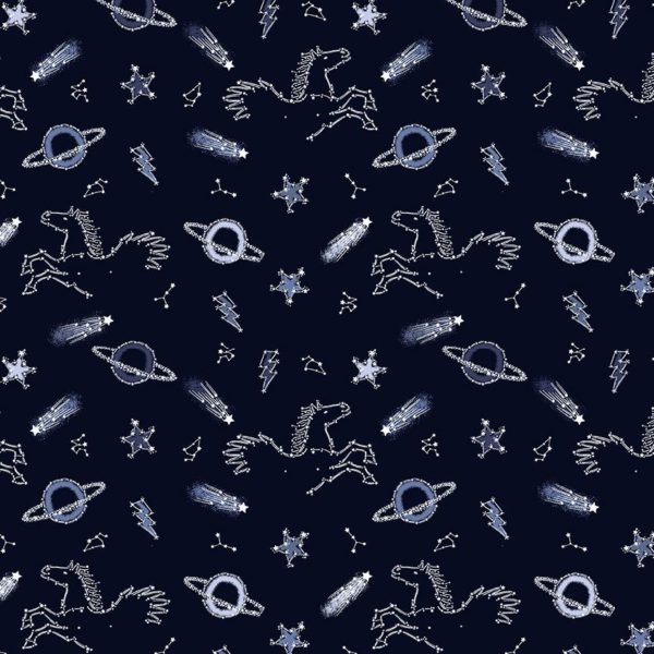 Quilting Cotton - Dear Stella - City Of Stars - Interstellar - Midnight