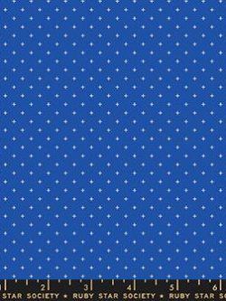 Quilting Cotton – Ruby Star Society – Add It Up - Polka Dot - Blue Ribbon