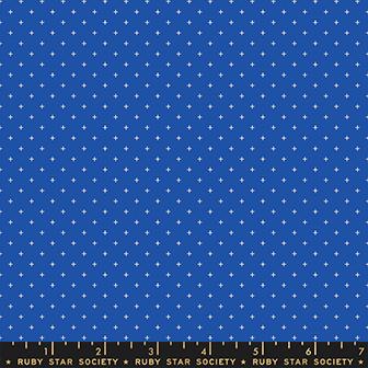 Quilting Cotton – Ruby Star Society – Add It Up – Polka Dot – Blue Ribbon