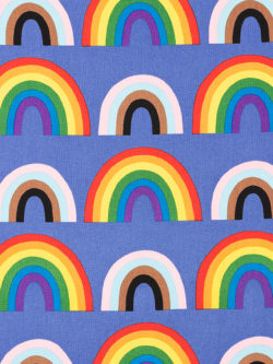 Rainbow Stripes Fabric by the Yard. Quilting Cotton, Organic Knit, Jersey  or Minky. Rainbows, Stripe, Colorful, Bold, Pride, Girl Nursery -   Canada