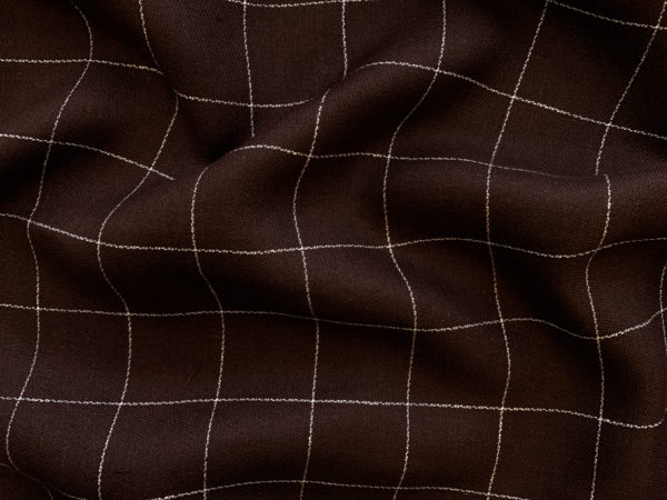 Designer Deadstock - Yarn Dyed Linen - Moss Plaid