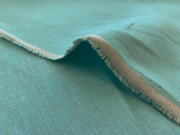 Designer Deadstock - Two-Tone Linen - Turquoise