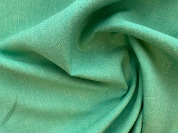 Designer Deadstock - Two-Tone Linen - Turquoise