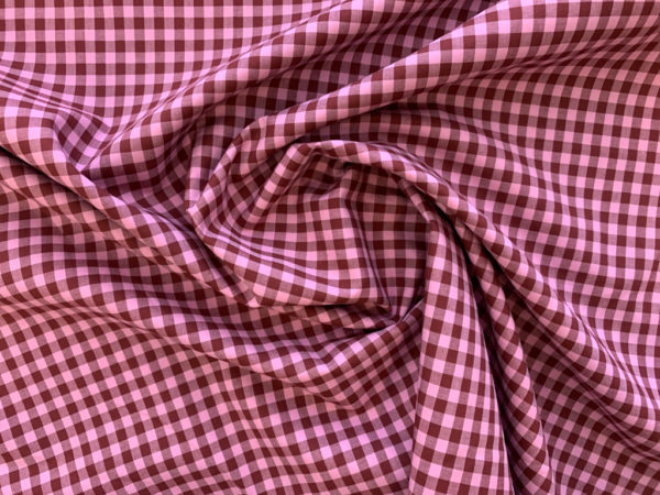 Designer Deadstock - Yarn Dyed Cotton Shirting - Cherry Stripe