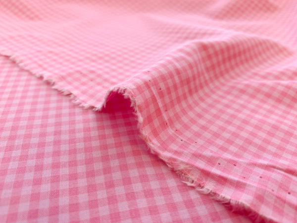 Designer Deadstock - Yarn Dyed Cotton Shirting - Cherry Stripe