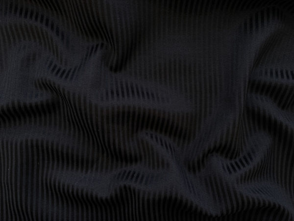 Designer Deadstock - Cotton/Poly Sateen - Onyx Stripe