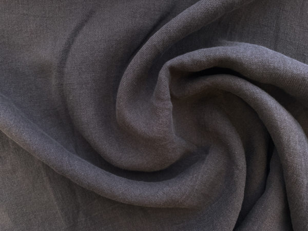 Sandwashed Linen Twill - Iron - Stonemountain & Daughter Fabrics