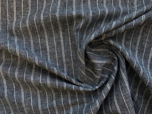 Organic Hemp/Cotton Shirting - Natural Stripe