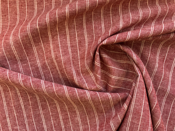 Organic Hemp/Cotton Shirting - Natural Stripe