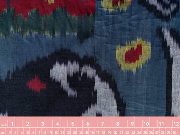 Handwoven Cotton Ikat - Abstract - Blue