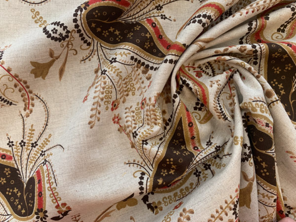 Designer Deadstock - Cotton/Linen Woven - Paisley