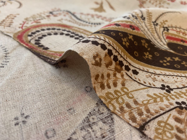 Designer Deadstock - Cotton/Linen Woven - Paisley