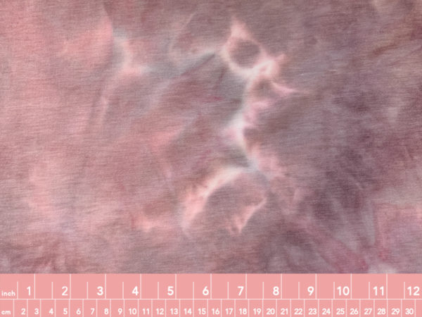 Designer Deadstock - Cotton/Poly Brushed Fleece - Tye Die Purple