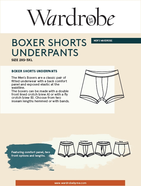 Wardrobe By Me Boxer Shorts & Underpants - Stonemountain & Daughter Fabrics