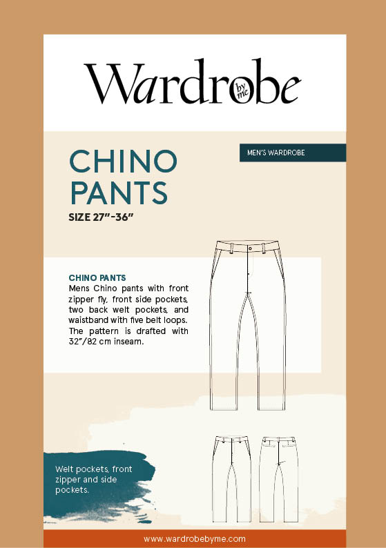 Chino pants sewing pattern  Wardrobe By Me - We love sewing!