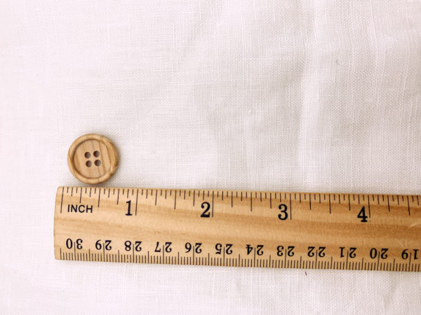 Rimmed Wood Button