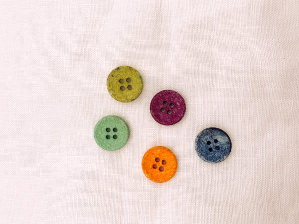 Recycled Cotton Button - 15mm