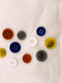 Colorful Faux Wood Buttons - Stonemountain & Daughter Fabrics