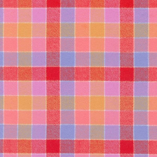 Mammoth Junior Plaid - Cotton Flannel - Punch