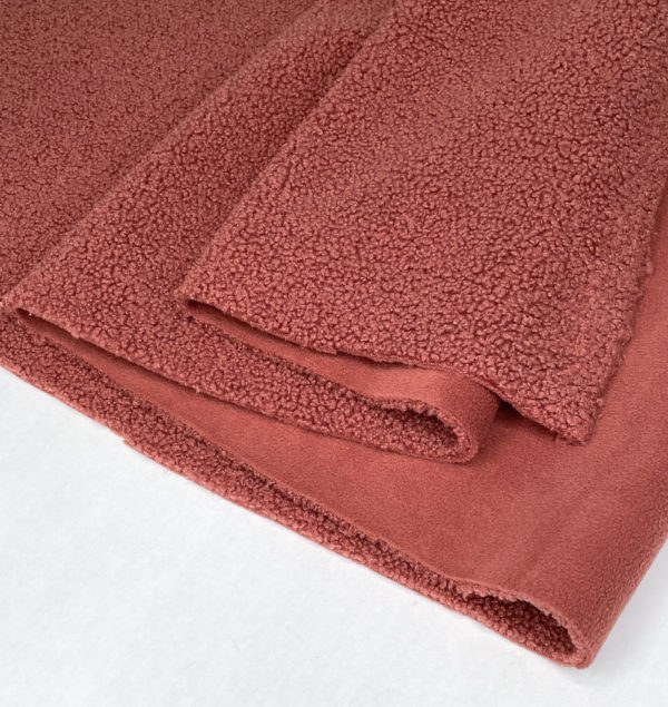 Two Sided Polyester Sherpa Fleece - Copper