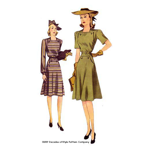 Following a 1940's Pants Pattern : Sewing through the Decades