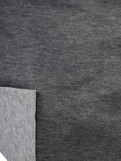 Gray Heather Boiled Wool Fabric by Telio