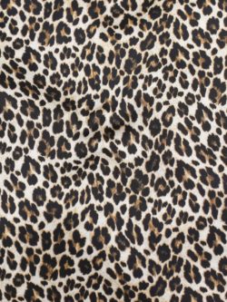 Polyester Hammered Satin – Leopard – Bronze