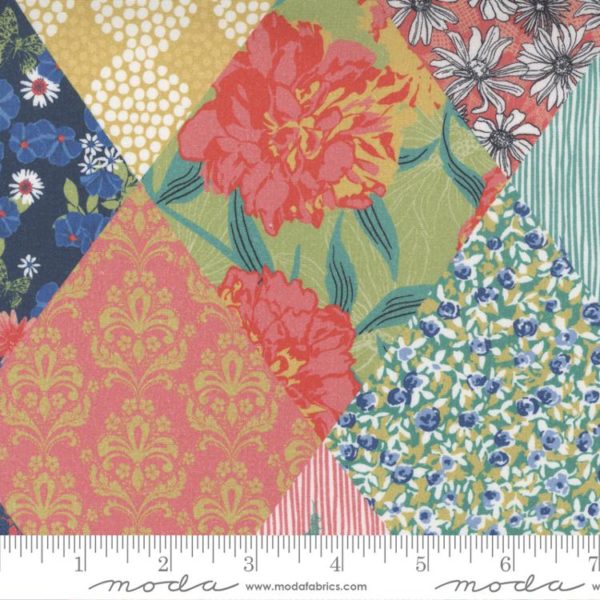 100% Rayon - Garden Society - Patchwork - Rainbow