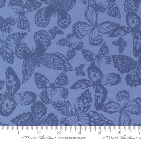 Quilting Cotton – Garden Society - Papillon - Cornflower