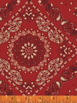 Quilting Cotton - 108" Quilt Back - Bandana - Red