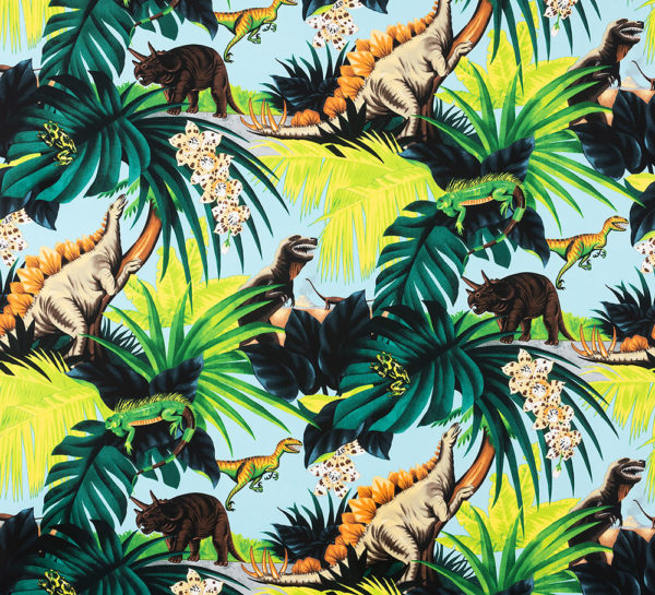 Quilting Cotton - Alexander Henry - Jurassic Fantastic - Blue