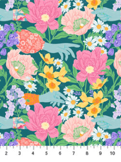 Quilting Cotton – Dreamscape – Flower Picking – Multi